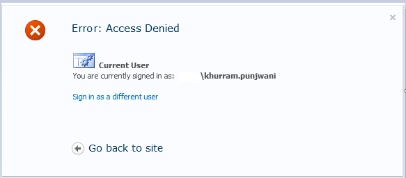 Access denied on SharePoint 2010 List view